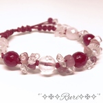 再販＊3༅೫いちごみるく೫༅ 天然石 パワーストーン ブレスレット
