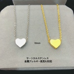 ハートネックレス  ステンレスネックレス ステンレスチェーン 