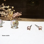 🌸桜4点ピアスセット       ピンクオパールと極小ピンクダイヤピアスセット  ステンレス316L