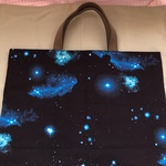 送料無料♪宇宙柄のレッスンバッグ