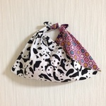 和装に合うバッグ☆パンダ✖️和柄 パープル系