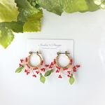 【M様専用】  フープピアス～木苺ピアス～