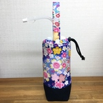 ［受注作製］青花×紺刺し子 ミューラーボトル用カバー