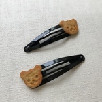【二個セット❣️】クマちゃんクッキーのぱっちんどめ♡