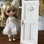 ドール用　1/6ミニチュアドア　クリームホワイト