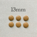  importフェイクレザーくるみカボション ハニー 6個入
