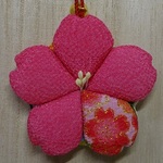 【マミー様オーダー】さくらの花の根付け