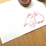 【消しゴムはんこ】文鳥【手彫り】