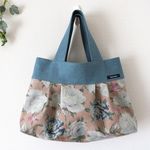 薔薇のタウンバッグ・ピンクベージュ・Lサイズ（YUWA）