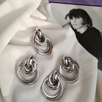 silver追加❤️BIG＊3Dリング ピアス＆イヤリング 