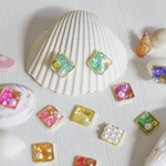 マーメイド◇しかく　イヤリング・ピアス