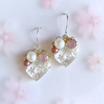 ✿桜のガラスタイルピアス*✧Ⅱ