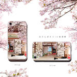 iPhone13Pro ケース おさんぽネコin桜源郷