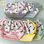 リボン柄お弁当袋＊