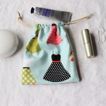 ワンピース*USAコットン*巾着*フラミンゴ