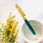 【ミモザの日＊本日限定価格】green＊ミモザ＊ボールペン