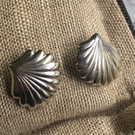 90’s vintage silver pierces/SHELL 