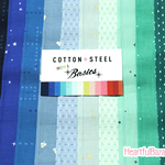 [送料無料] COTTON+STEEL NEW BASICS クール系カットクロス12枚セット 生地 布 シンプル