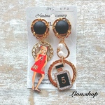 フランスボタン、チタンピアス