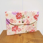 菊牡丹花文様★アイボリー★御朱印帳ケース★御朱印帳入れ★1冊用