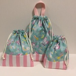 入園、入学準備♡3点セット【ユニコーン柄】