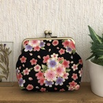 桜🌸のがま口財布👛  アンティークゴールドの口金使用