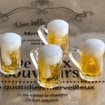  生ビールピアス/イヤリング    食品サンプル  夏ピアス 夏イヤリング ビールピアス