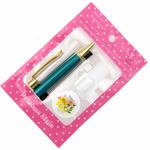 ハーバリウムボールペン 手作り ペン キット 花材 ミネラルオイル 予備の替え芯付き ●ピーコック●