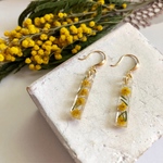 縦長ミモザのイヤリング/ピアス