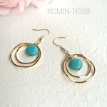 ターコイズ×サークルピアス