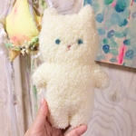 くるくるヘアのにゃん子  アイボリー3