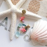 カルセドニーのbeachピアス☆