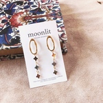フラワーシェルのチタンピアス