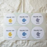 166.【名入れOK】サンキューシール