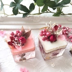   jewel aroma wax　アロマワックスケーキ 　ローズバッド　スクエア1個