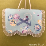 移動ポケット女の子シェルリボンレース