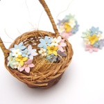 イースターカラーの花束　　イヤリング (ピアス）