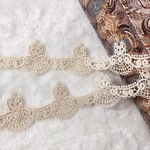 1m 綺麗 ロココ風 ケミカルレース ブレード シャンパン BK190319 ハンドメイド 手芸 素材 材料 DIY