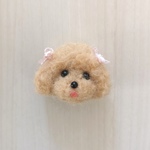 ふわふわ　トイプードルぬいぐるみ　マグネット