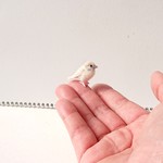 白い豆すずめマスコット