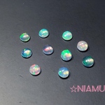 【オパールAAA】ラウンド型カボション４×４mm　１個　ハンドメイド素材