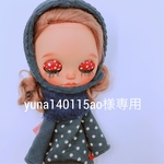 yuna140115ao様専用  【再販】 バレンタインバージョン❤︎   濃紺コクーンワンピースととんがり帽子のセット