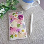 2019年4月始まり■スケジュール帳■限定品■ 押し花と押しフルーツ🍒