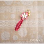 限定キーホルダー☆プルメリア　金色金具