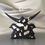 こどもの日 端午の節句 オブジェ・・Festa dei bambini  黒の野武士・・《送料無料》