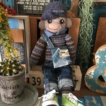 スニーカー付きソックモンキー☆グレーブラウンくん