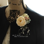 ★SALE★40％OFF【卒入園・卒入学に】ニュアンスカラー★お花のコサージュ＃070A-2