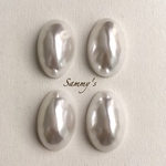 パールカボション オーバル ホワイト 24mm 4個set