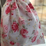 バラの花の巾着袋