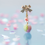 ［片耳ピアス］LoveBon―小さな桜のチョコトリュフ